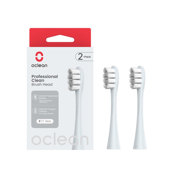 OCLEAN Professional Clean P1C9 Silver electric toothbrush heads, 2 pcs.