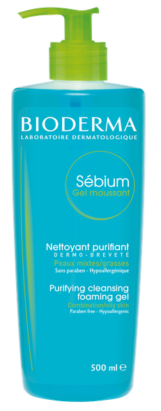 BIODERMA Sebium Gel Moussant cleanser, 500 ml