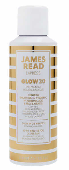 JAMES READ Express Glow 20 ķermenim paštonējošās putas, 200 ml