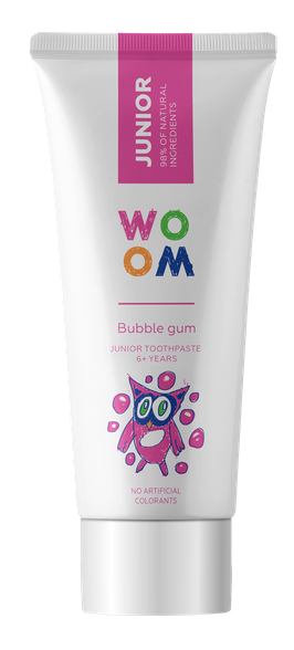 WOOM Junior Bubble Gum 6+ gadi zobu pasta, 50 ml