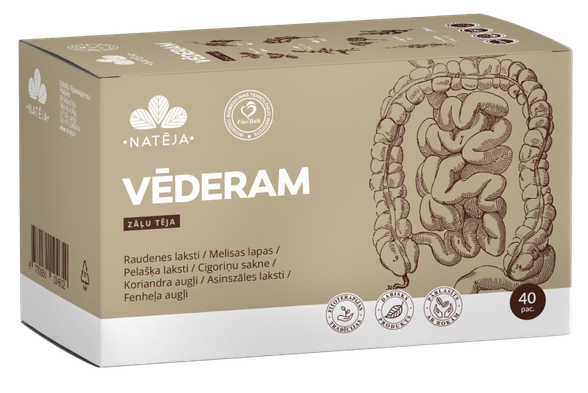 NATĒJA For Digestive System 2g tea bags, 20 pcs.