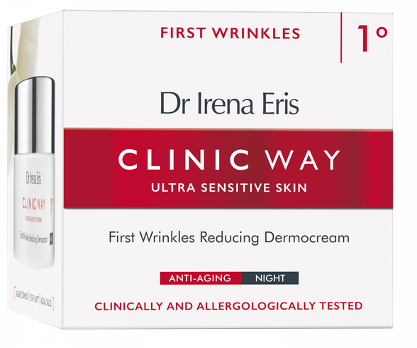 CLINIC WAY  1 First Wrinkles nakts sejas krēms, 50 ml