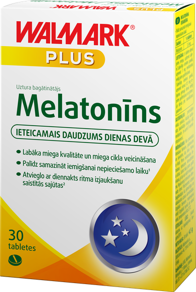 WALMARK Melatonīns tabletes, 30 gab.