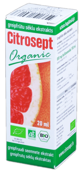 CITROSEPT Organic ekstrakts, 20 ml
