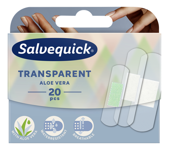 SALVEQUICK Transparent Aloe Vera bandage, 20 pcs.