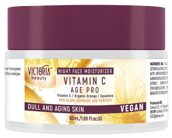 VICTORIA BEAUTY Vitamin C Night sejas krēms, 50 ml