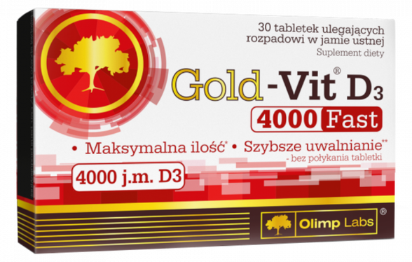 OLIMP LABS Gold Vit D3 4000 Fast pills, 30 pcs.