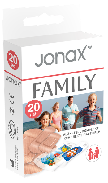 JONAX Family пластырь, 20 шт.