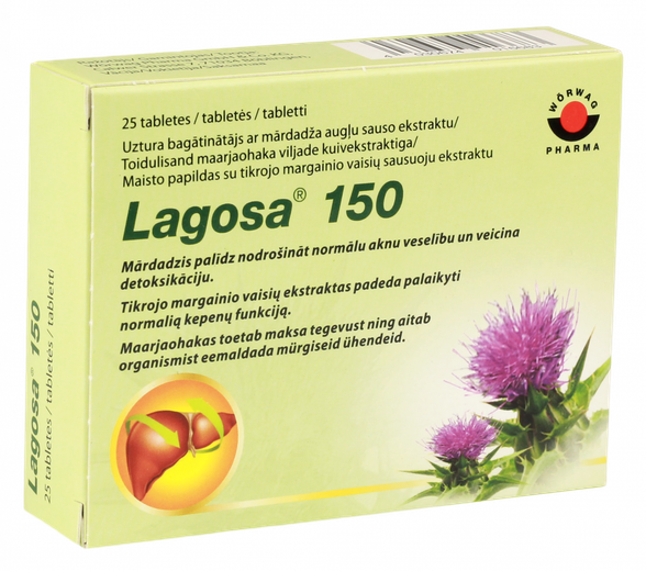 LAGOSA 150 tabletes, 25 gab.