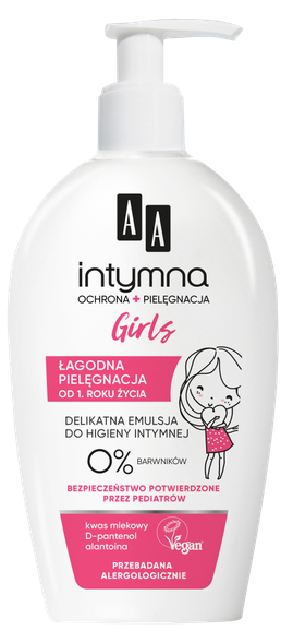 AA Intimate Girl 0% моющее средство для интимной гигиены, 300 мл