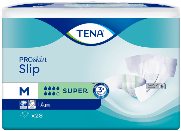 TENA Slip Super Medium подгузники, 28 шт.
