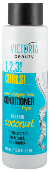 VICTORIA BEAUTY 1,2,3! Curls! for Curly Hair conditioner, 500 ml