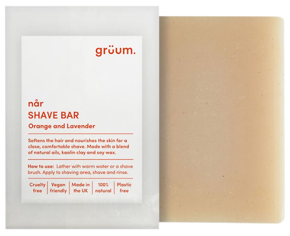 GRUUM Nar Zero Plastic - Orange & Lavender shaving soap, 95 g