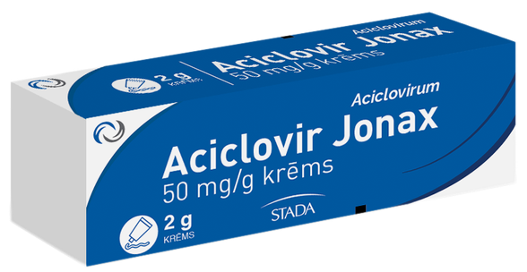 JONAX ACICLOVIR 50 mg/g krēms, 2 g