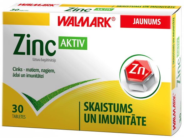 WALMARK   Zinc Aktiv tabletes, 30 gab.