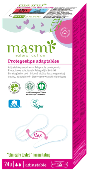 MASMI Organic Cotton Flex pantyliner, 24 pcs.