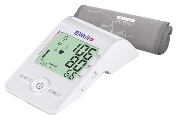 B.WELL MED-55 upper arm blood pressure monitor, 1 pcs.