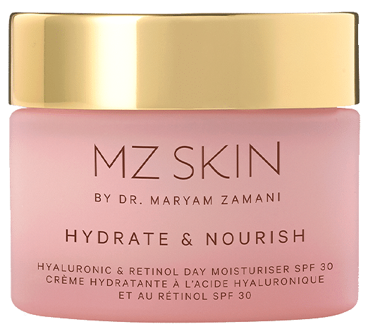 MZ SKIN Hydrate & Nourish Age Defence Retinol SPF30 Day Moisturiser face cream, 50 ml