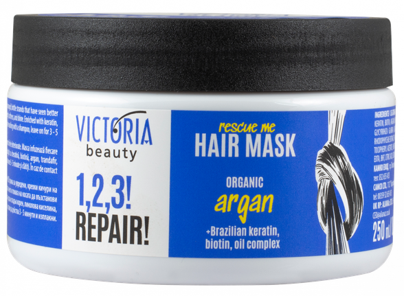 VICTORIA BEAUTY 1,2,3! Repair! for Damaged Hair hair mask, 250 ml