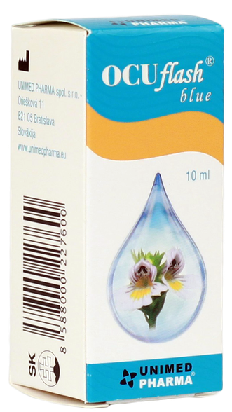 OCUFLASH  Blue acu pilieni, 10 ml