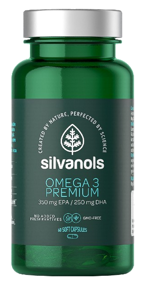 SILVANOLS Premium Omega 3 kapsulas, 60 gab.