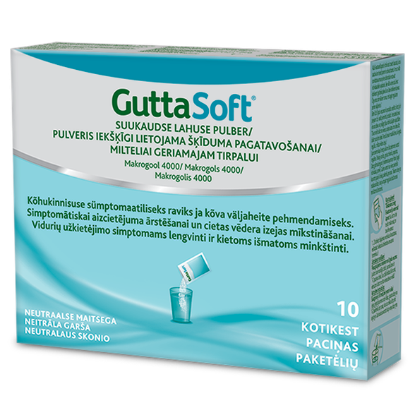 GUTTA SOFT pulveris, 10 gab.