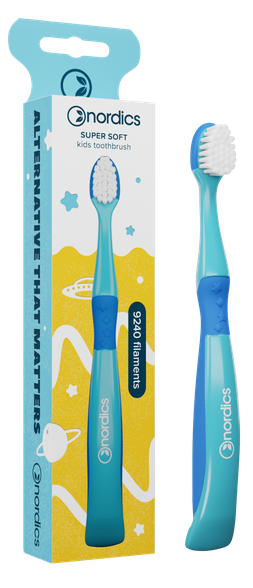 NORDICS Super Soft 3+ Blue зубная щётка, 1 шт.