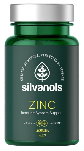 SILVANOLS Premium Zinc kapsulas, 60 gab.