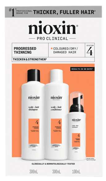 NIOXIN Hair Care System 4 Kit for Colored Hair with Progressed Thinning set, 1 pcs.