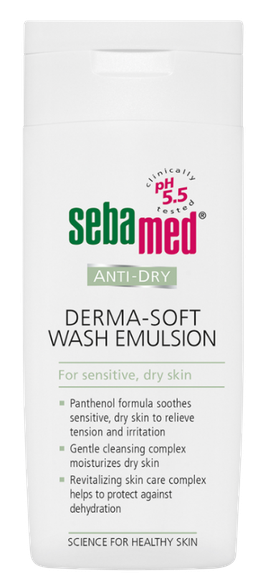 SEBAMED Anti-Dry Derma-soft Wash emulsija, 200 ml
