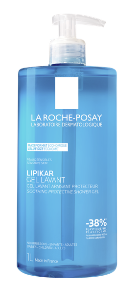 LA ROCHE-POSAY Lipikar Gel Lavante attīroša želeja, 1000 ml