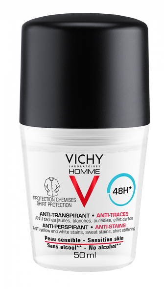 VICHY Homme 48H antiperspirants, 50 ml