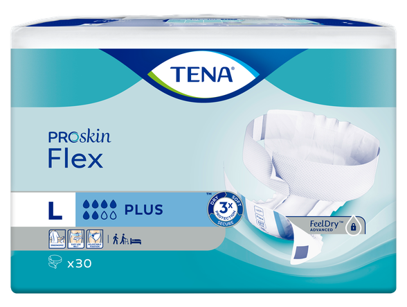 TENA Flex Plus L подгузники, 30 шт.