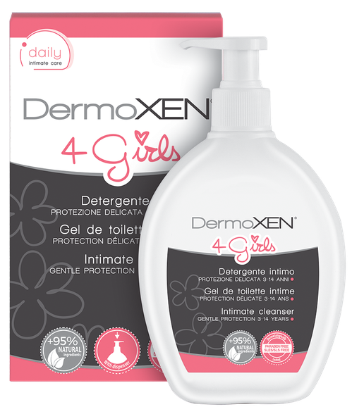 DERMOXEN 4 Girls intimate hygiene gel, 200 ml
