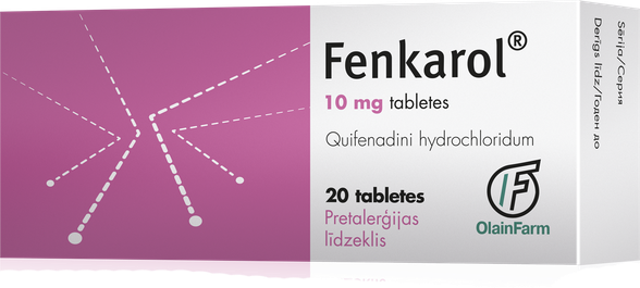 FENKAROL tabletes, 20 gab.