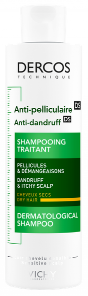 VICHY Dercos Dry hair šampūns, 200 ml