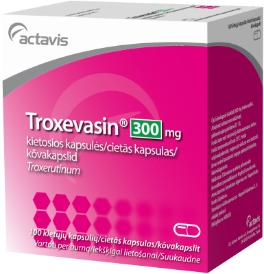 TROXEVASIN 300 мг твердые капсулы, 100 шт.