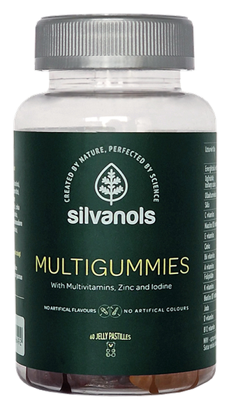 SILVANOLS Premium Multigummies želejas konfektes, 60 gab.
