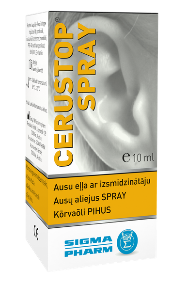 CERUSTOP ear oil spray, 10 ml