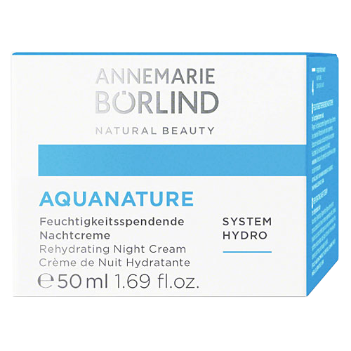 ANNEMARIE BORLIND Aquanature Rehydrating Night face cream, 50 ml