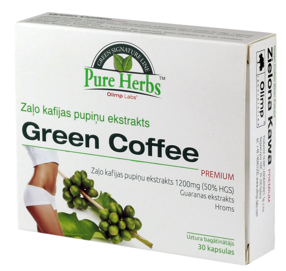 OLIMP LABS Green Coffee Premium kapsulas, 30 gab.