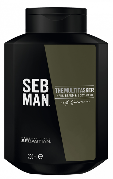 SEBASTIAN Seb Man the Multi-Tasker Hair Beard and Body šampūns, 250 ml