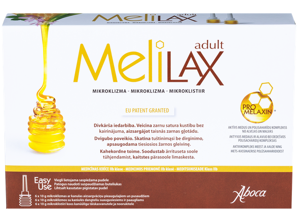 MELILAX Adult 10 г клизма, 6 шт.