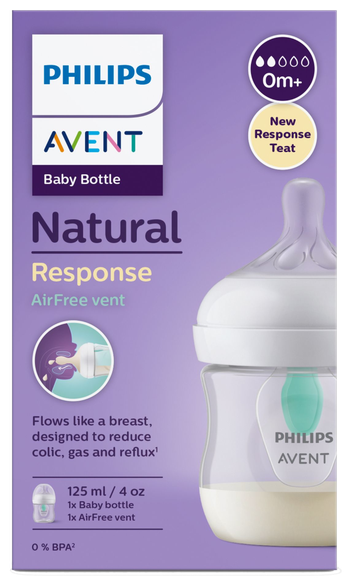 PHILIPS Avent Natural Response 125 мл, 0м+ бутылочка, 125 мл