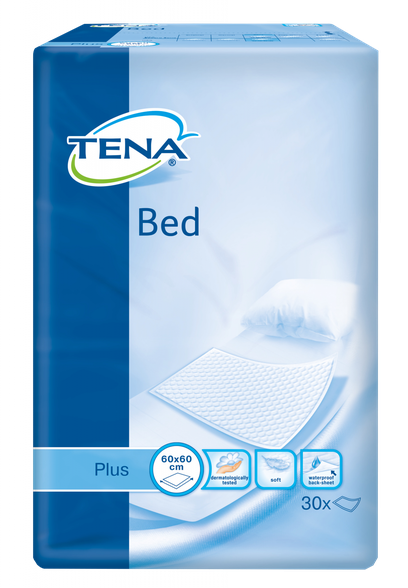 TENA Bed Secure Zone Plus 60 x 60 cm absorbent bed pad, 30 pcs.