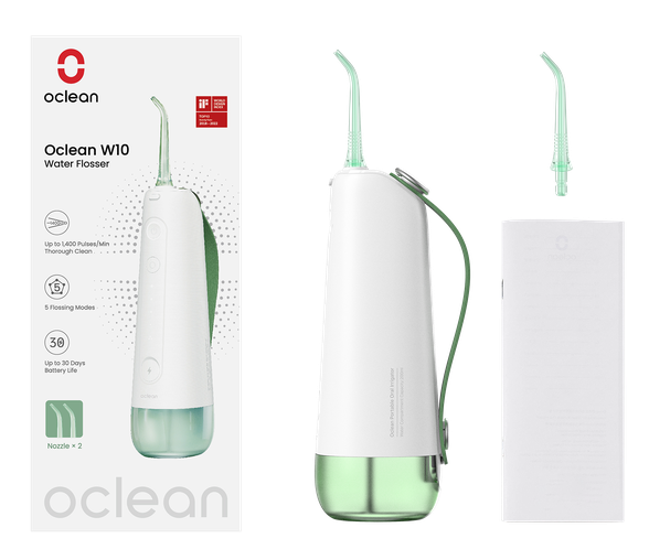 OCLEAN W10 Green zobu starpu tīrītājs, 1 gab.