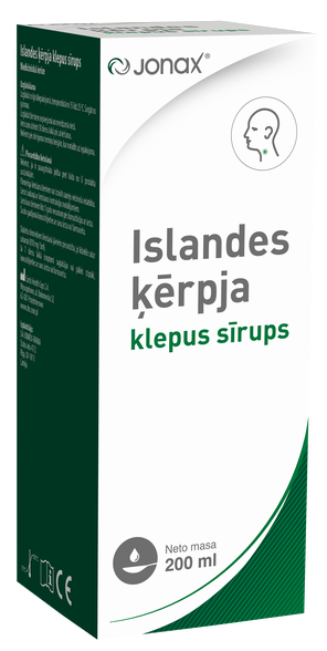 JONAX Islandes Ķērpja, Klepus sīrups, 200 ml