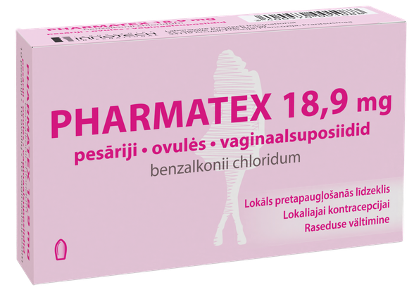 PHARMATEX  18,9 mg pessaries, 10 pcs.