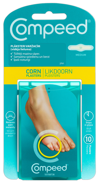 COMPEED  Corn Medium пластыри от сухих мозолей, 10 шт.