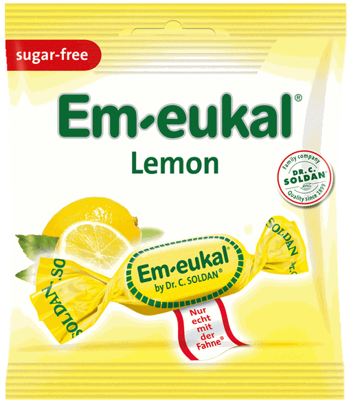 EM-EUKAL Lemon sugar-free konfektes, 50 g